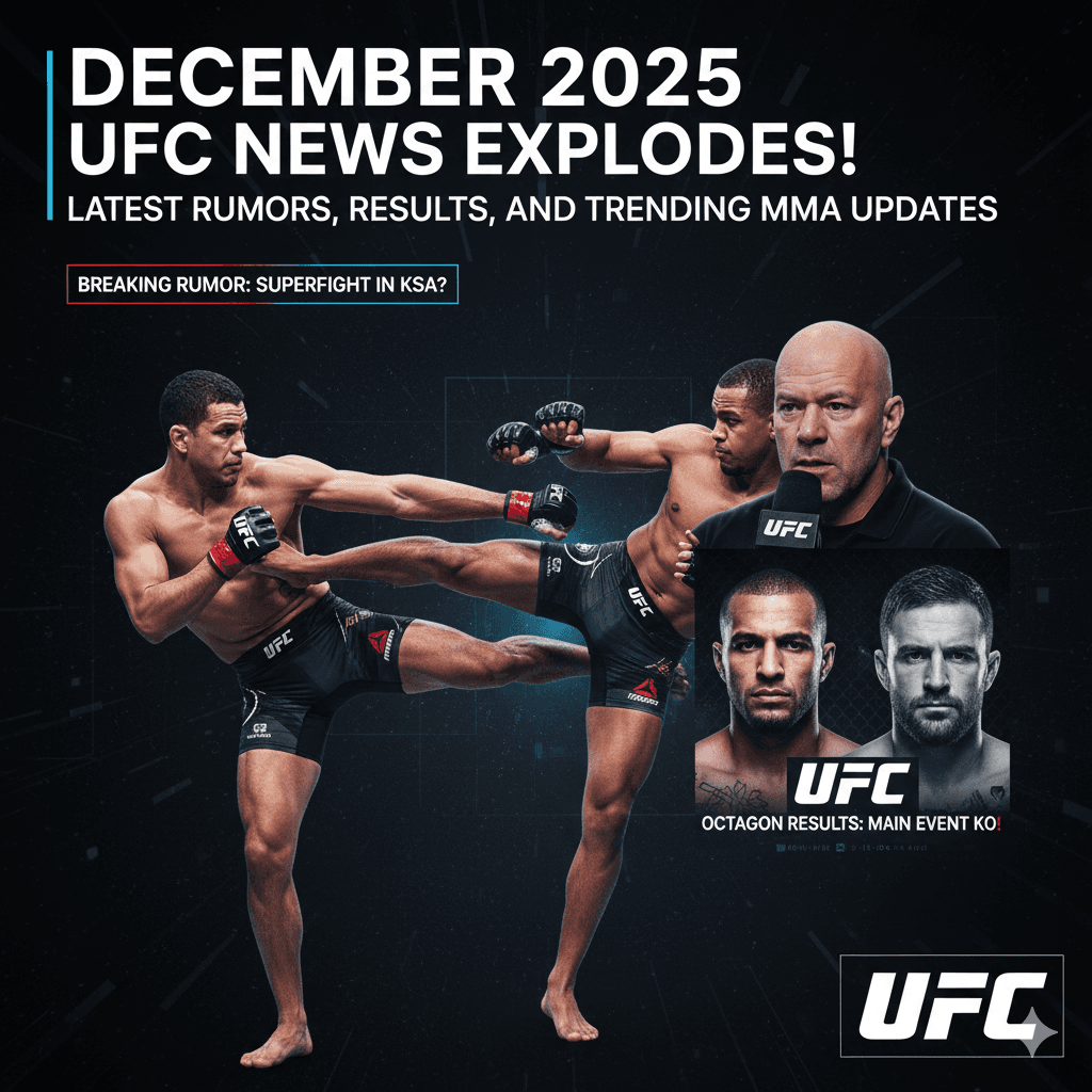 December 2025 UFC News Explodes: Latest Rumors, Results and Trending MMA Updates