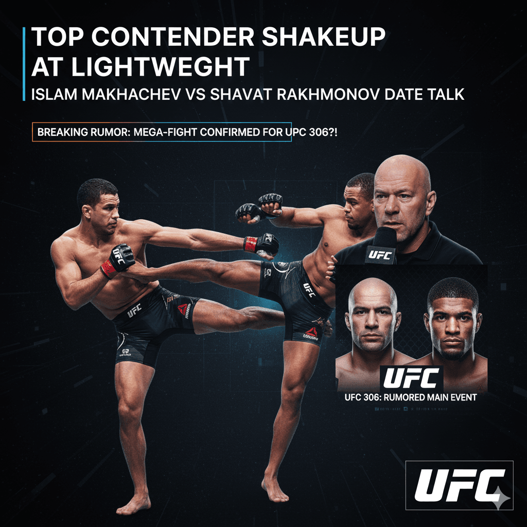 Top Contender Shakeup at Lightweight: Islam Makhachev vs. Shavkat Rakhmonov Date Talk